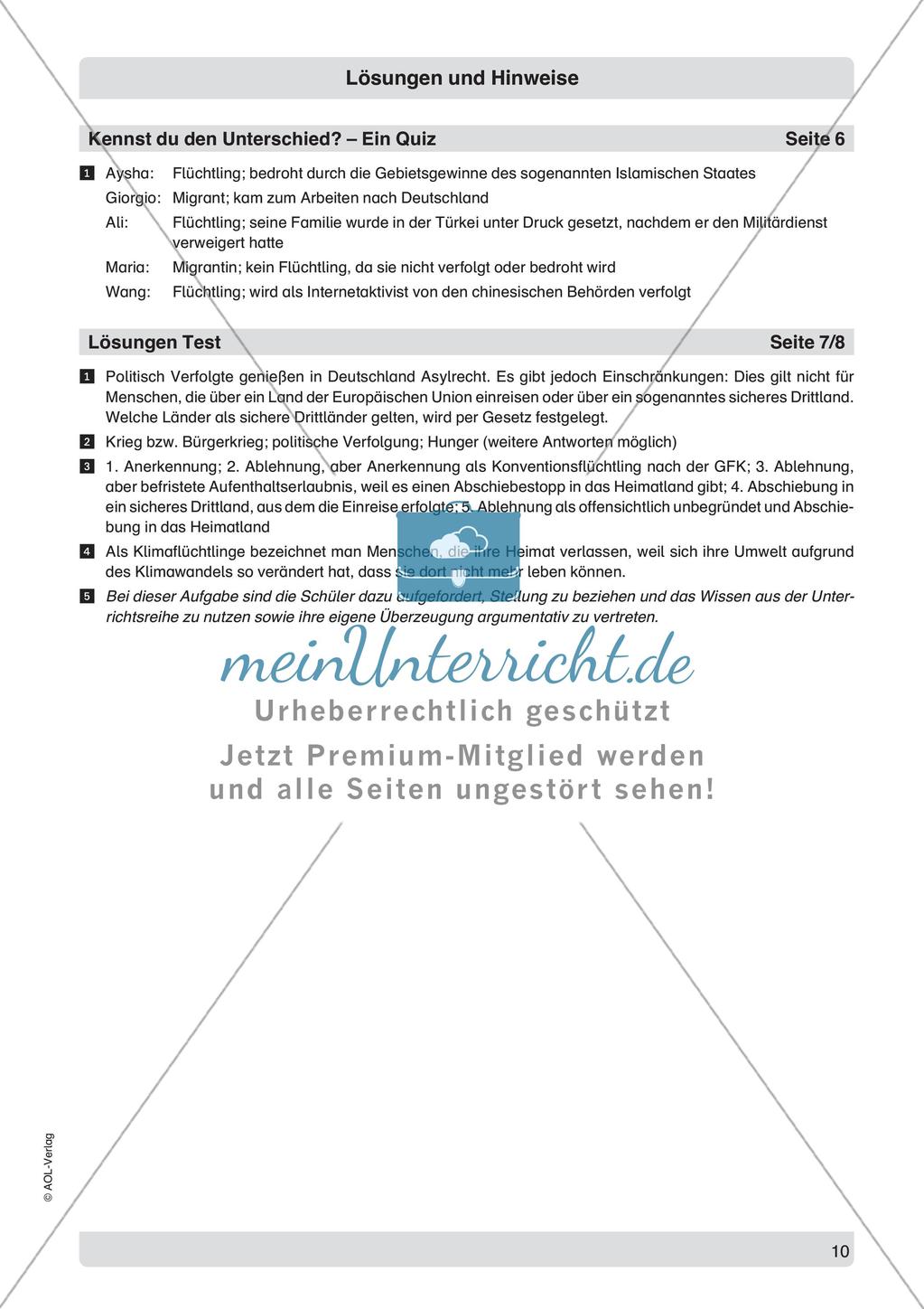 Flüchtling, Migrant, Asylbewerber: Begriffsklärung Preview 12