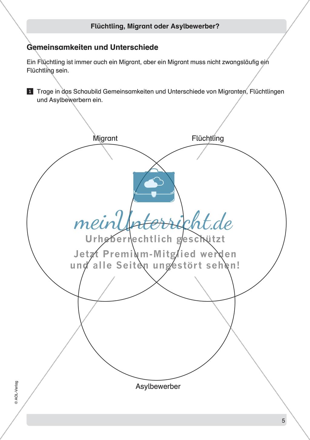 Flüchtling, Migrant, Asylbewerber: Begriffsklärung Preview 7