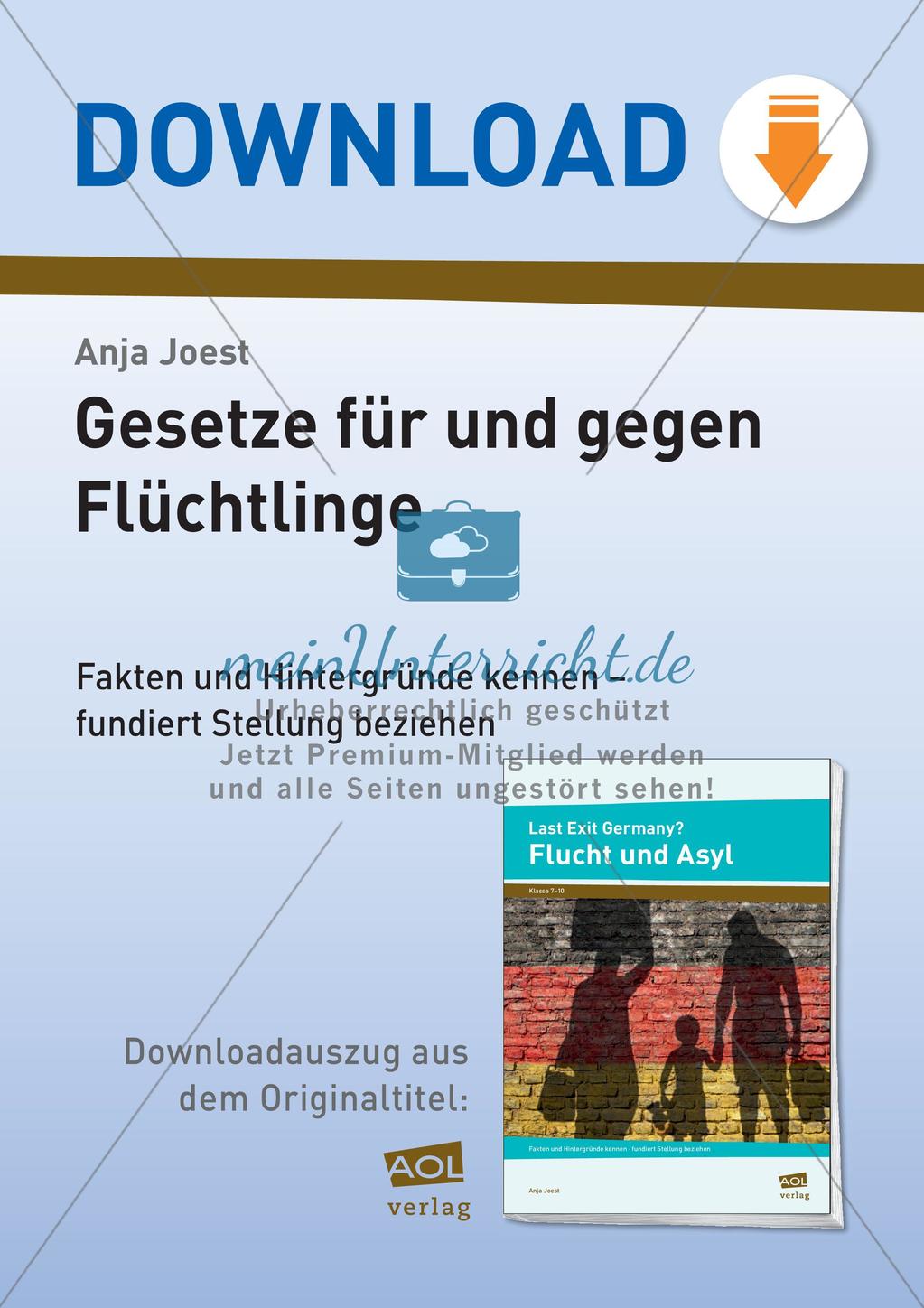 Gesetze für und gegen Flüchtlinge Preview 1