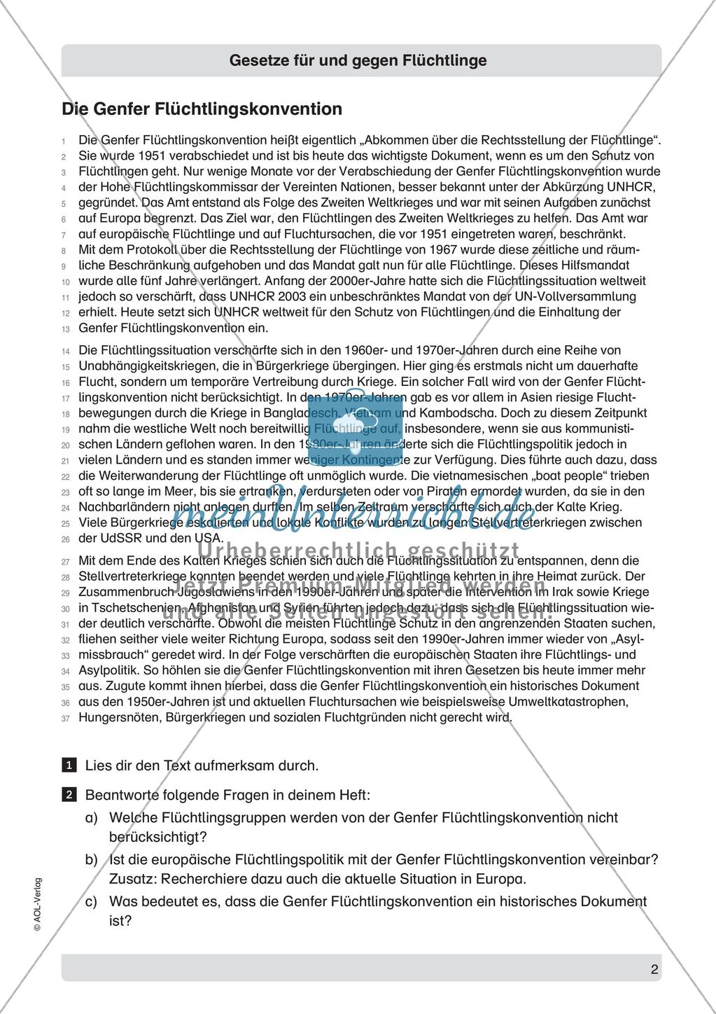 Gesetze für und gegen Flüchtlinge Preview 4