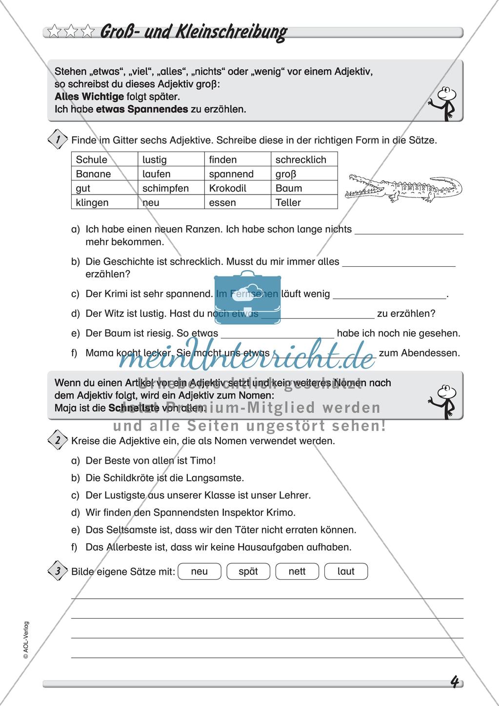 Wort und Wortarten: Groß- und Kleinschreibung Preview 6