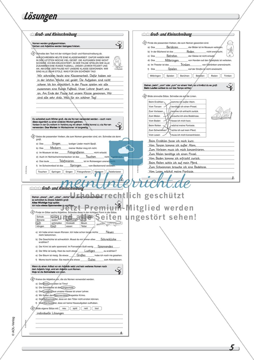 Wort und Wortarten: Groß- und Kleinschreibung Preview 7