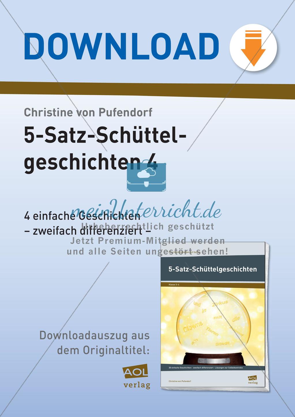 Übungen zu Sätze, Satzbau und Worte Preview 1