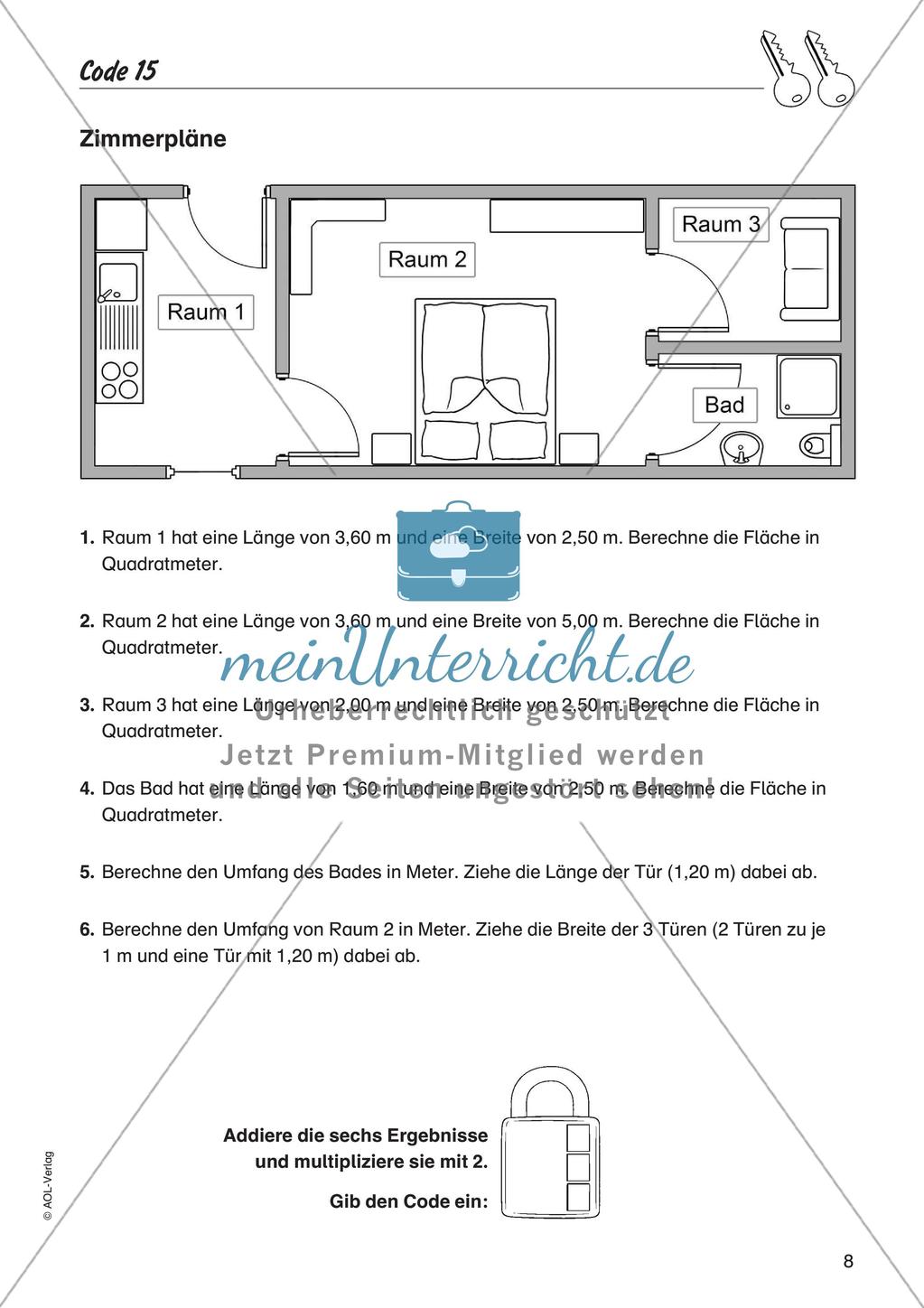 Codeknacker: Längen und Flächen Preview 10