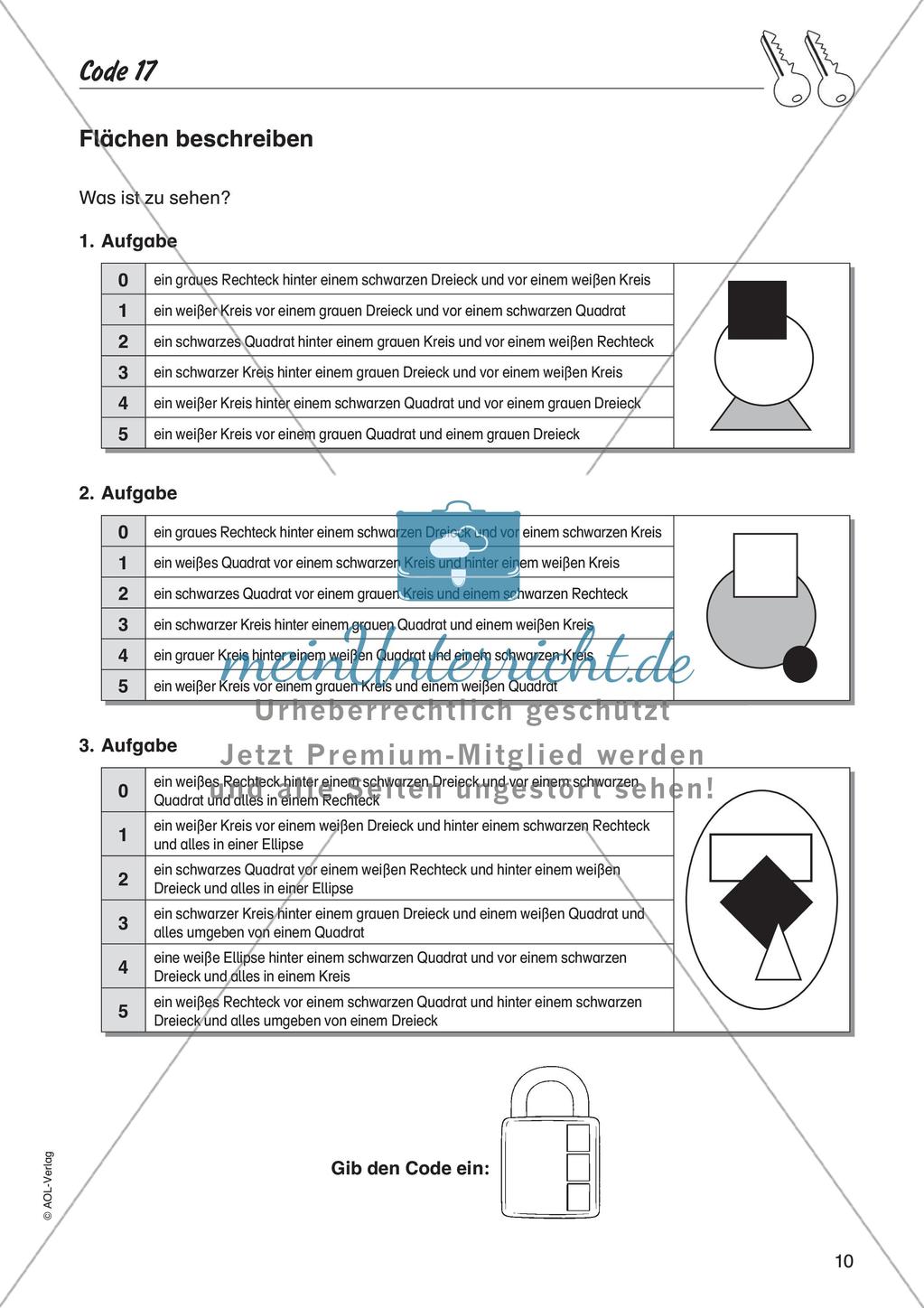 Codeknacker: Längen und Flächen Preview 12