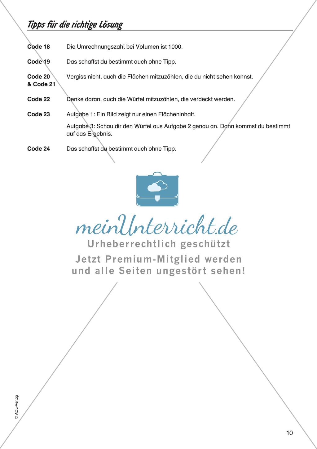 Codeknacker: Volumen und Körper Preview 12