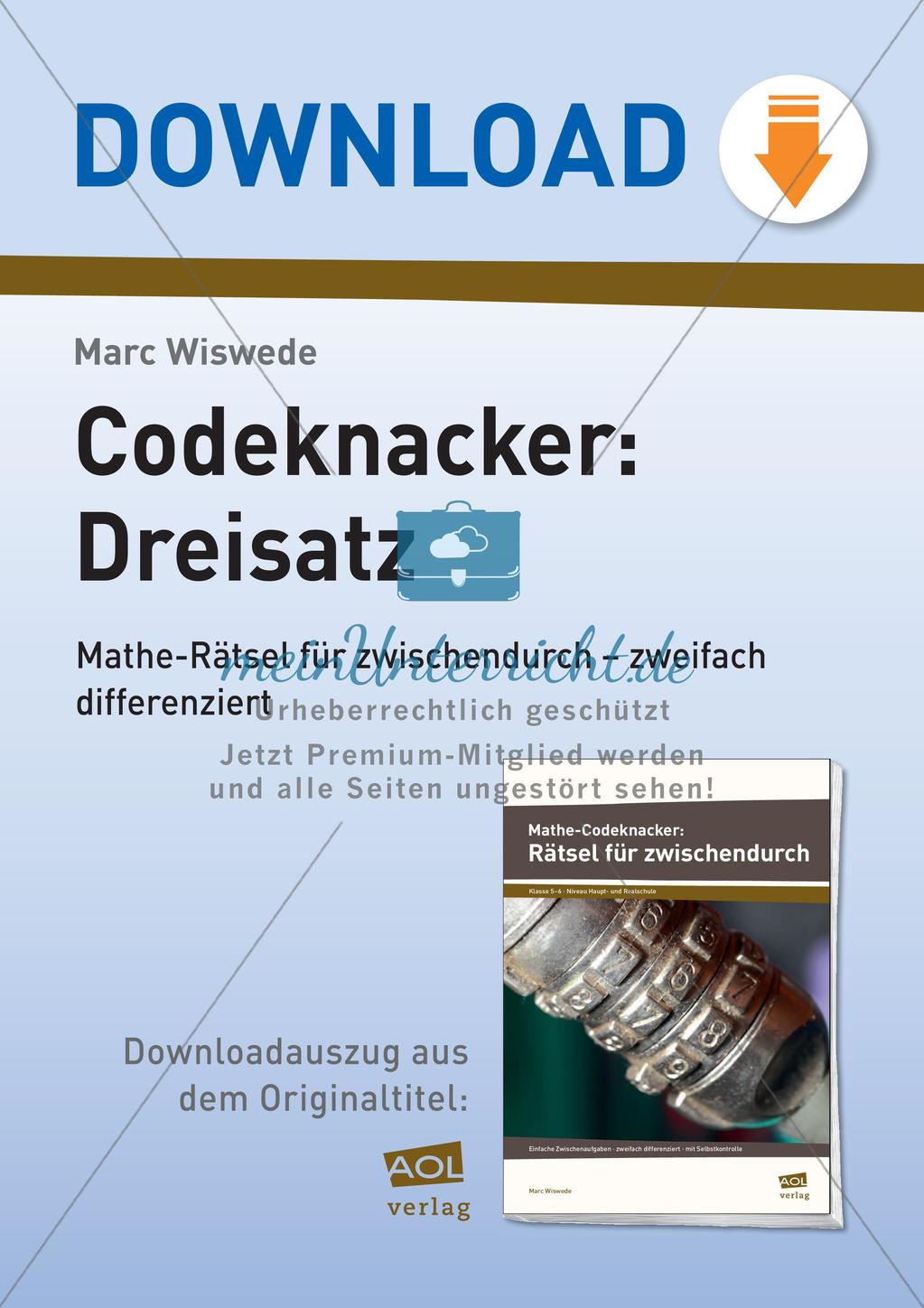 Codeknacker: Dreisatz Preview 1