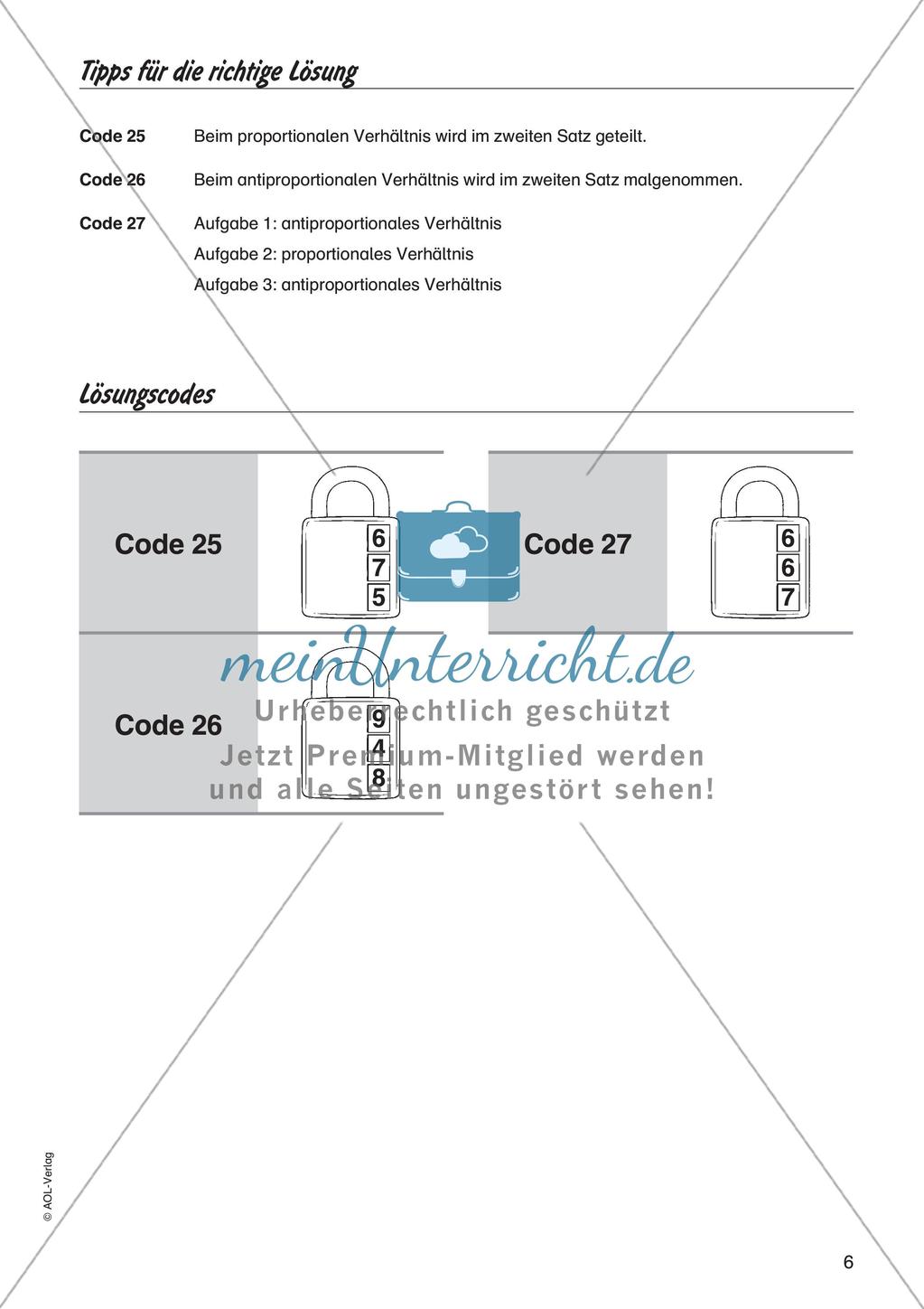 Codeknacker: Dreisatz Preview 8