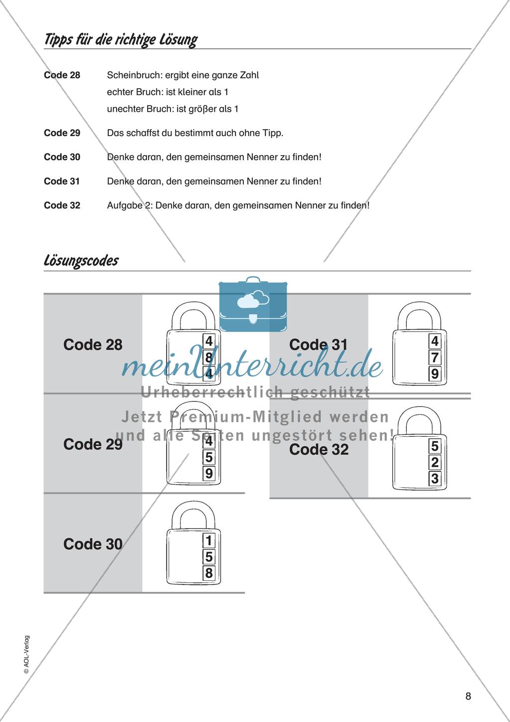 Codeknacker: Brüche Preview 10