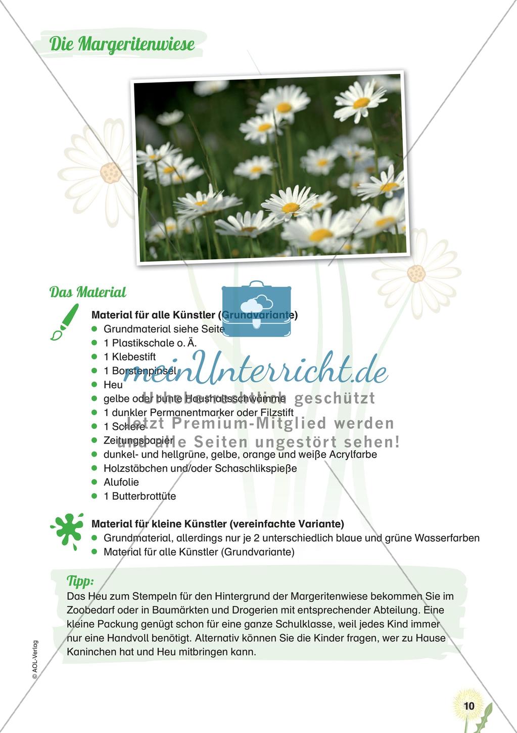 Stempeln und Drucken: Die Margeritenwiese Preview 12