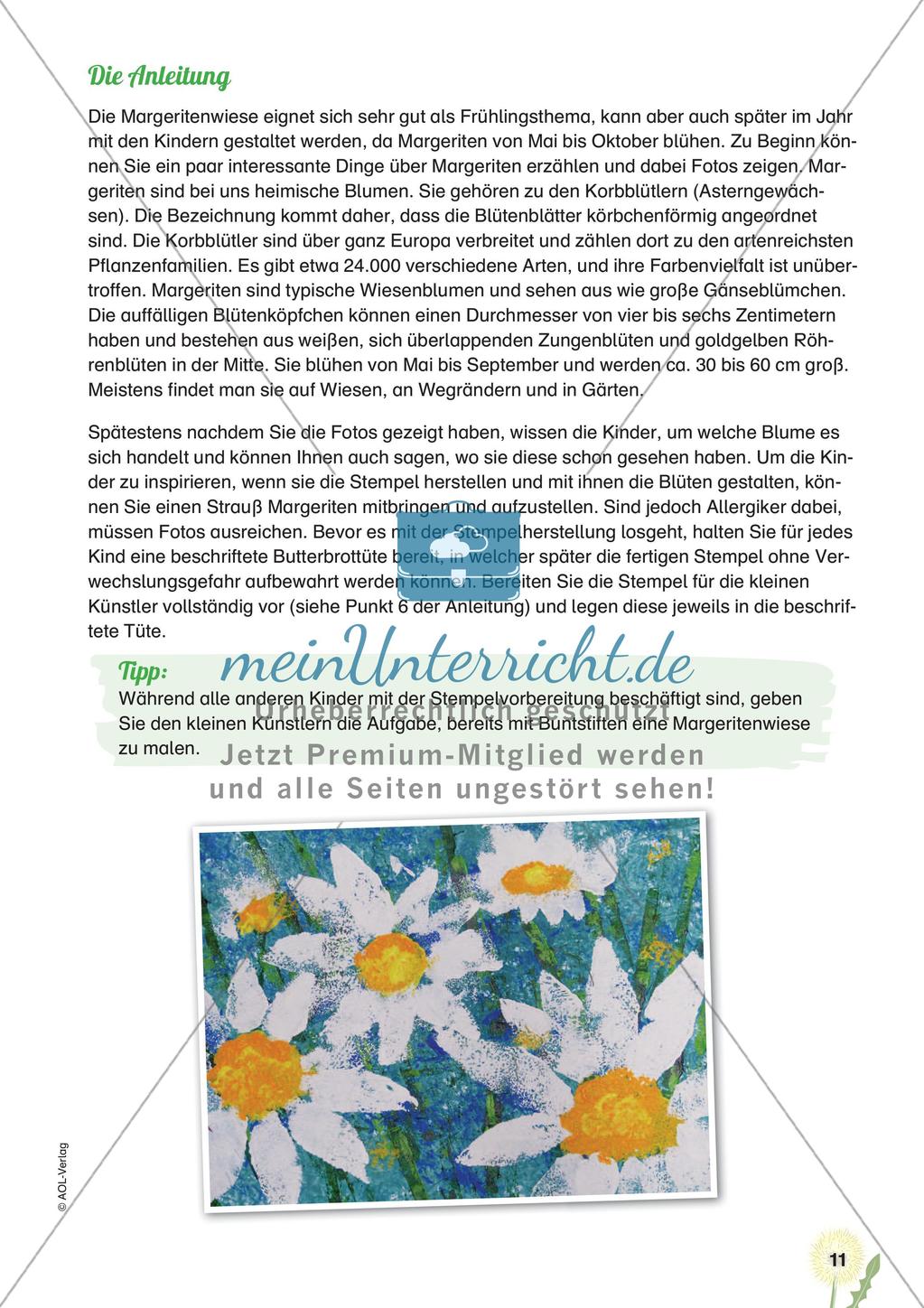 Stempeln und Drucken: Die Margeritenwiese Preview 13
