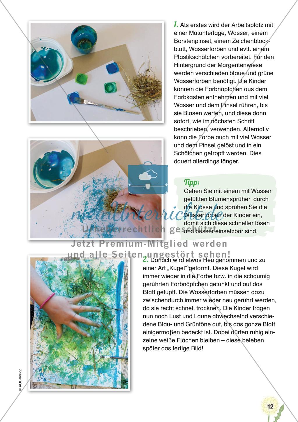 Stempeln und Drucken: Die Margeritenwiese Preview 14