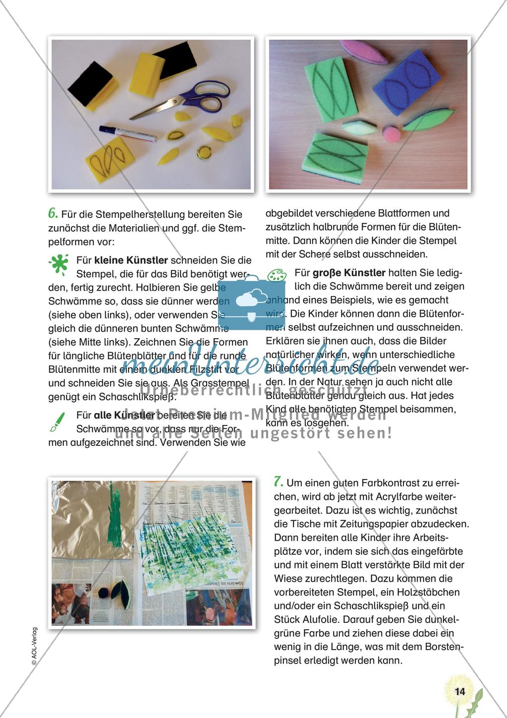 Stempeln und Drucken: Die Margeritenwiese Preview 16