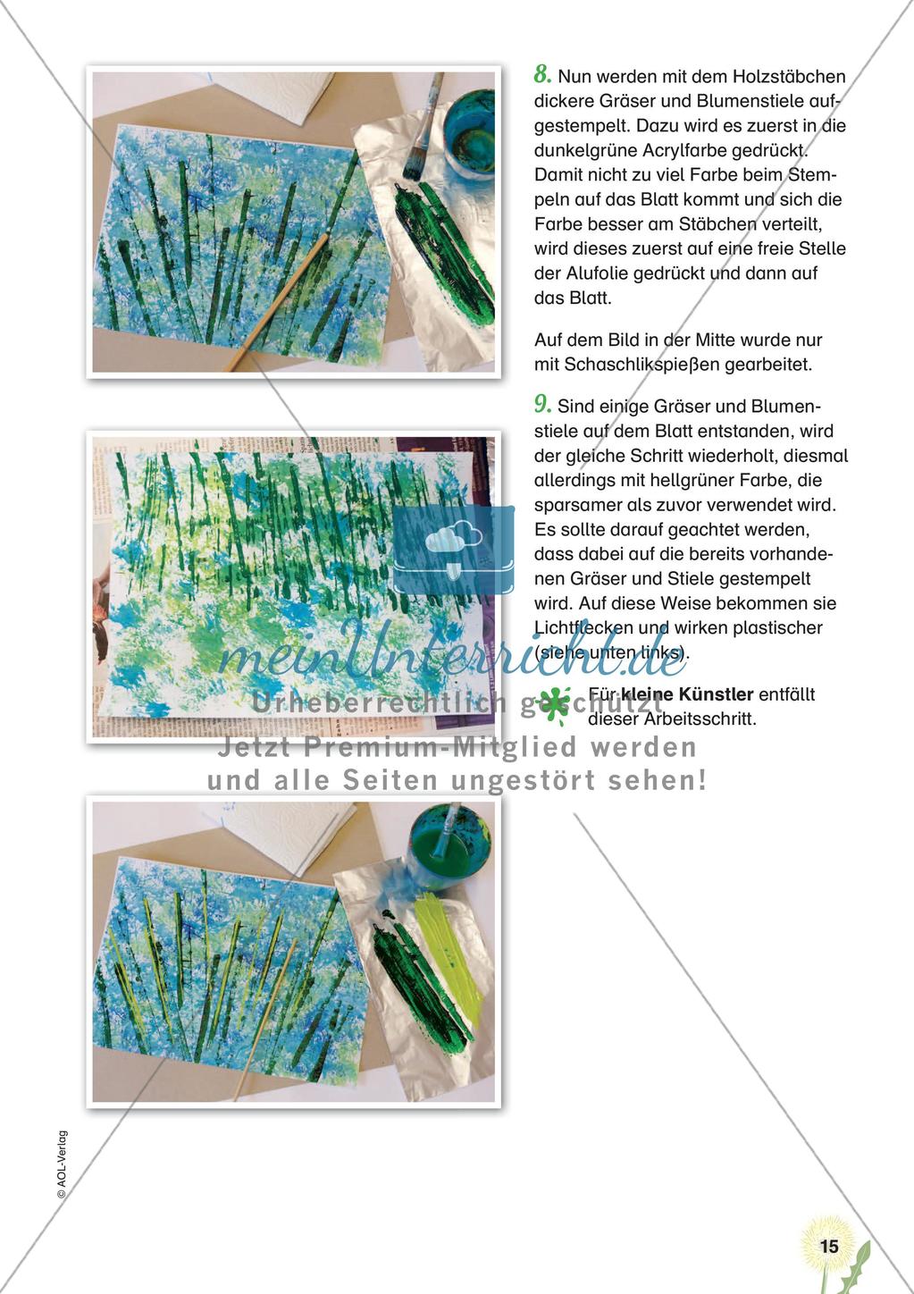 Stempeln und Drucken: Die Margeritenwiese Preview 17