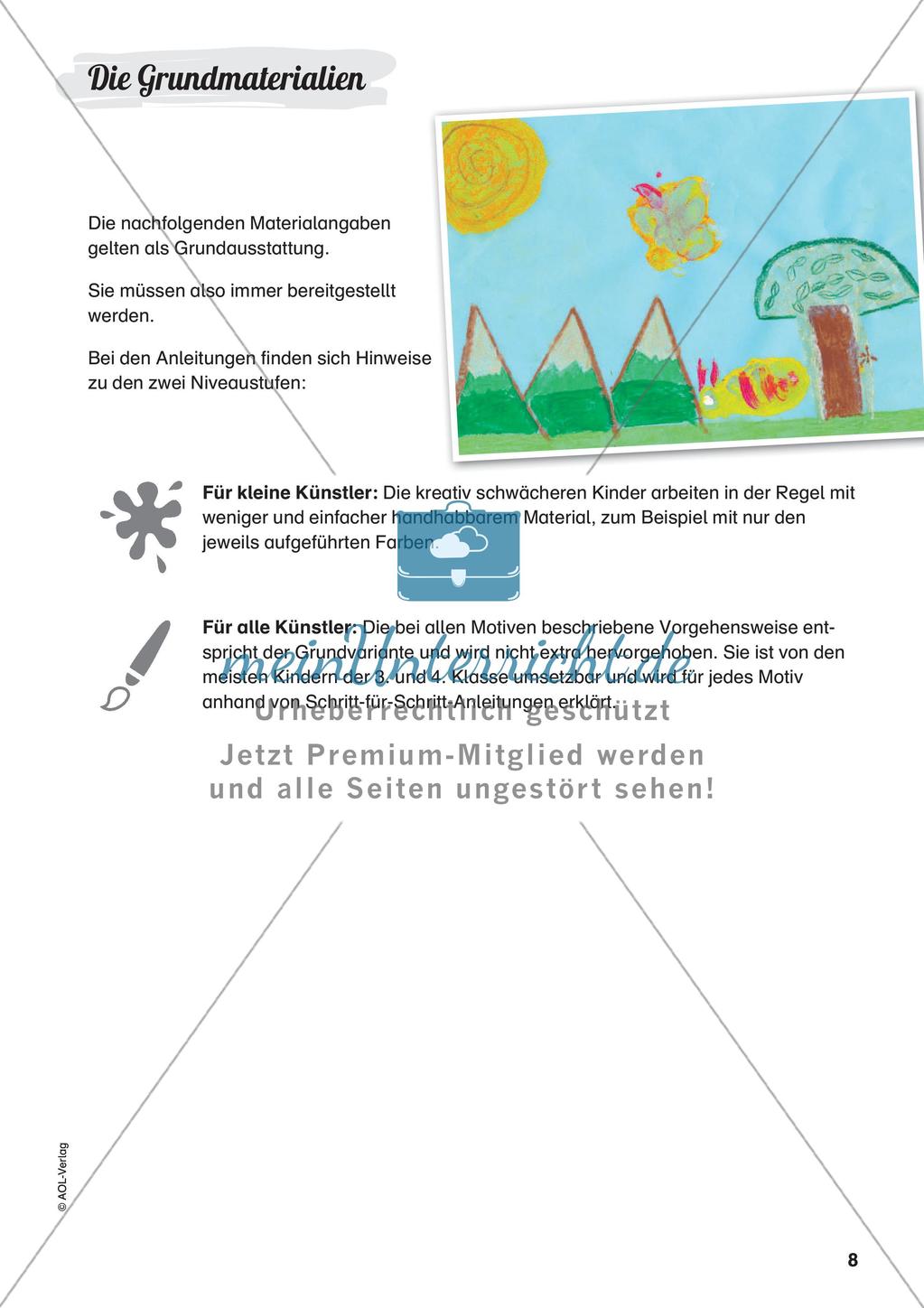 Stempeln und Drucken: Fliegende Schirmchen Preview 10