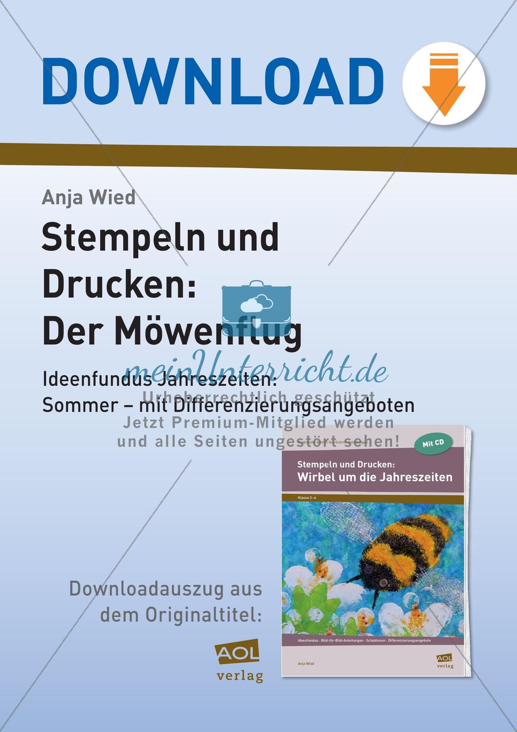 Stempeln und Drucken: Der Möwenflug Preview 1