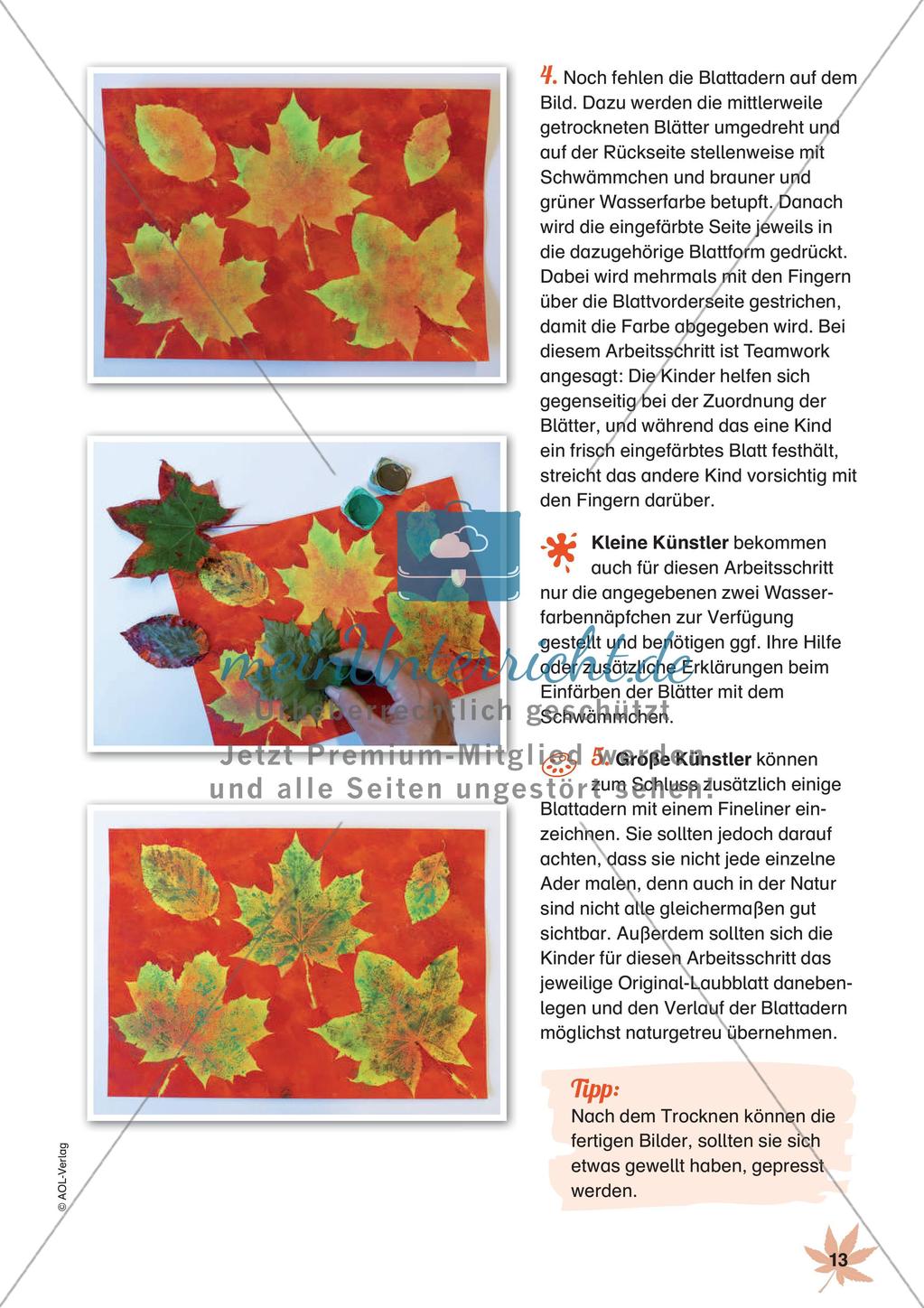 Stempeln und Drucken: Das Herbstlaub Preview 15