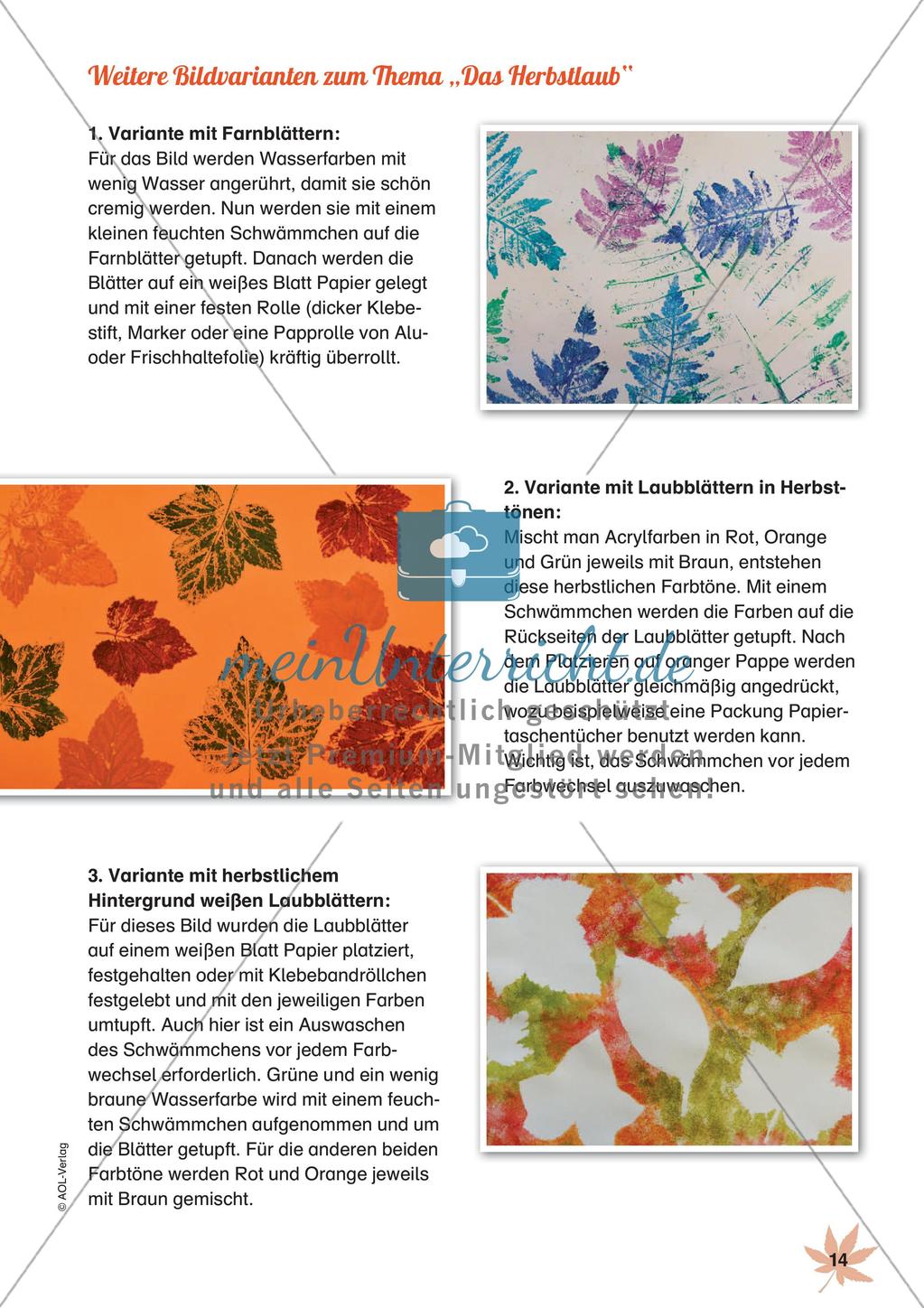 Stempeln und Drucken: Das Herbstlaub Preview 16