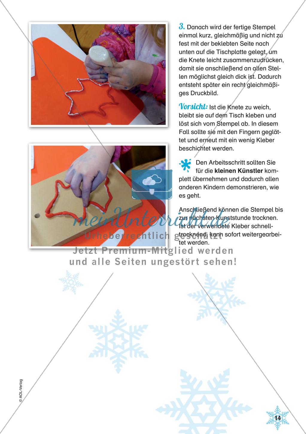 Stempeln und Drucken: Winterbilder Preview 16