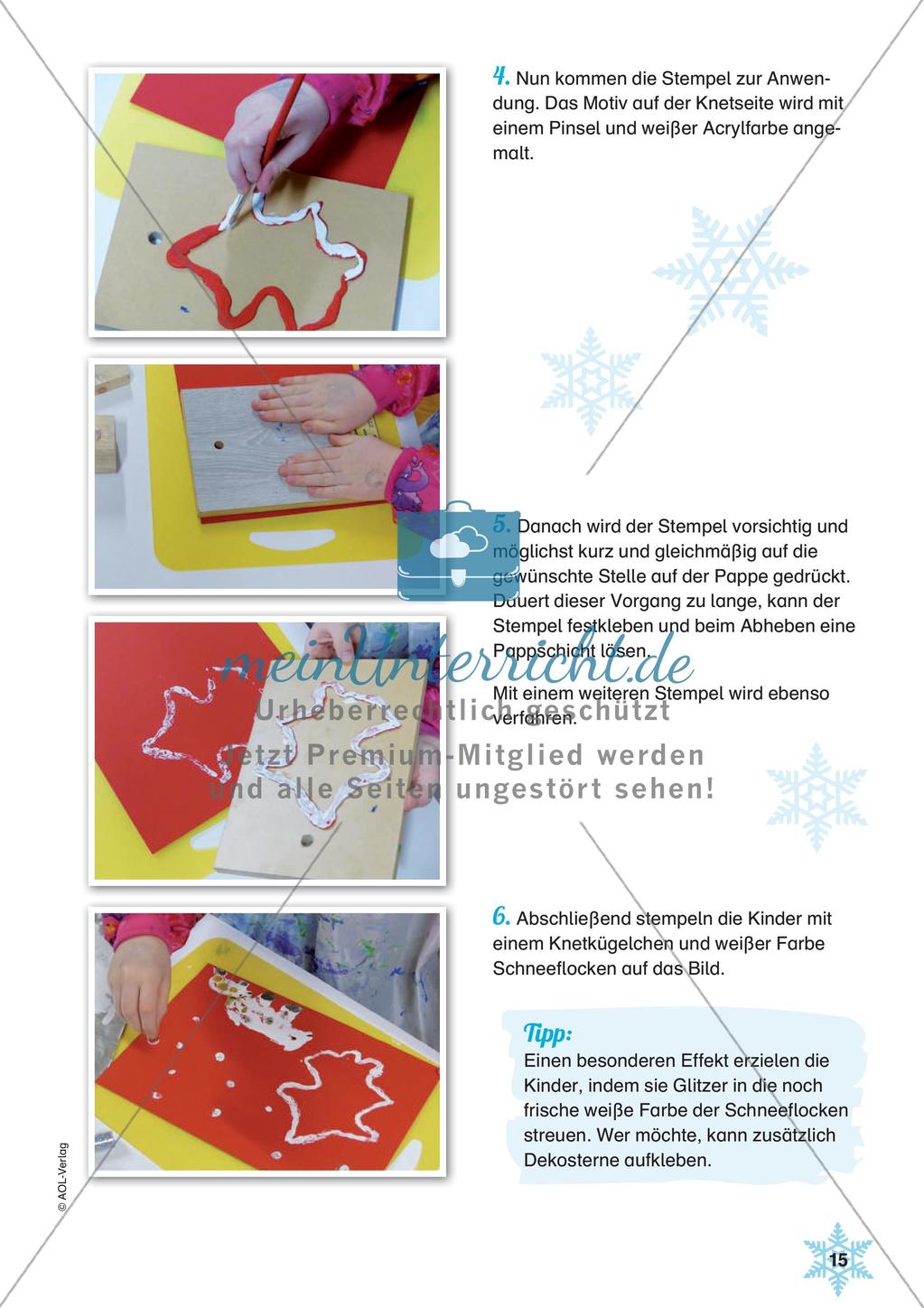 Stempeln und Drucken: Winterbilder Preview 17