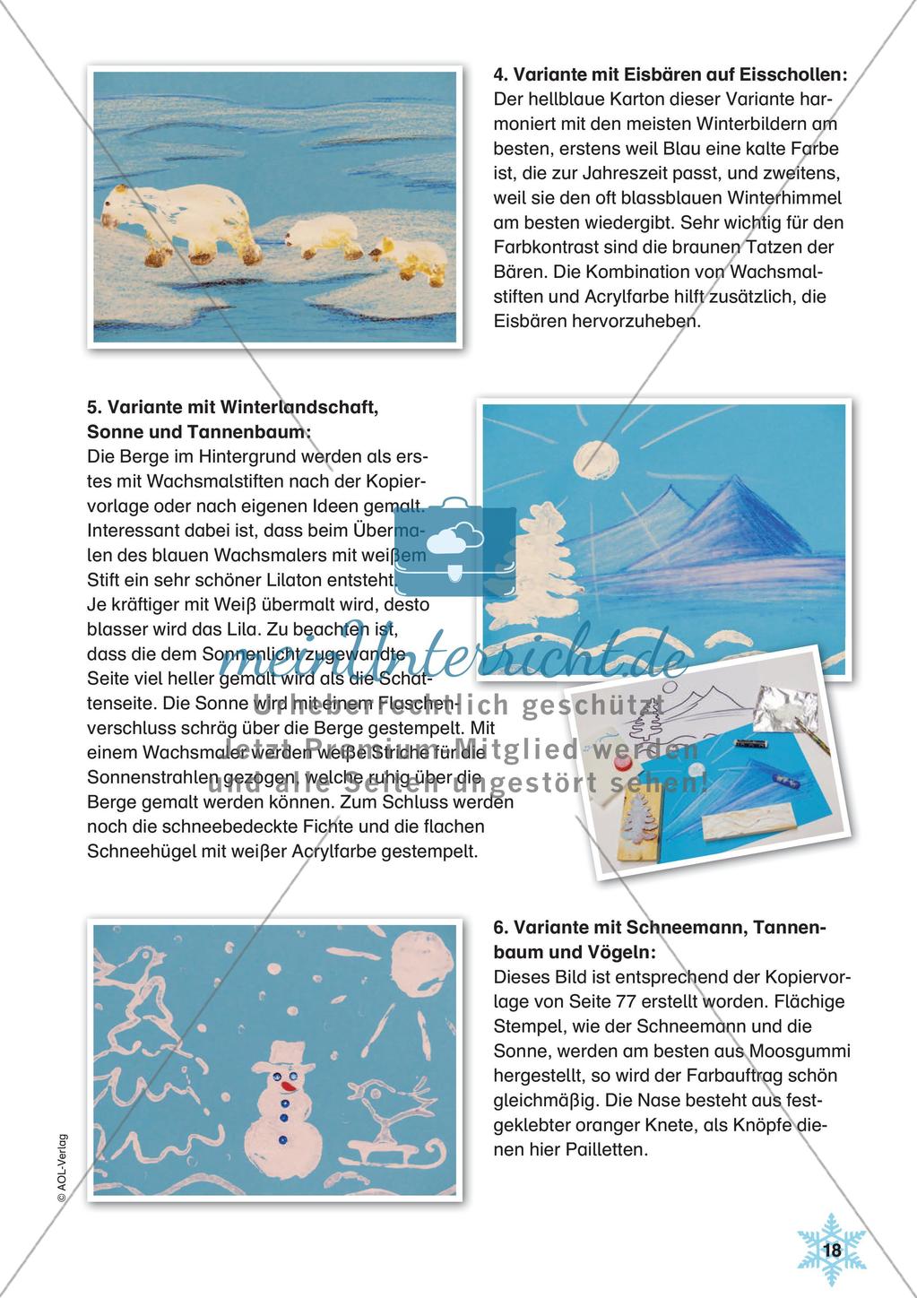 Stempeln und Drucken: Winterbilder Preview 20