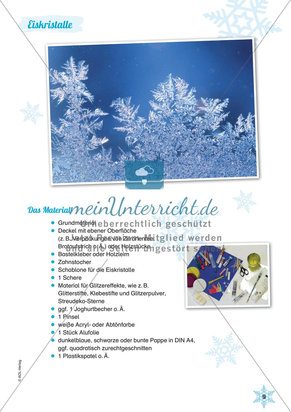 Stempeln und Drucken: Eiskristalle Preview 11