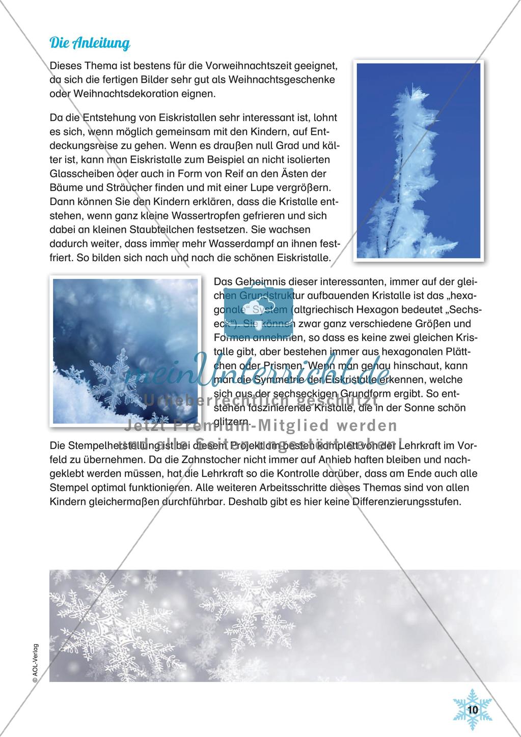 Stempeln und Drucken: Eiskristalle Preview 12