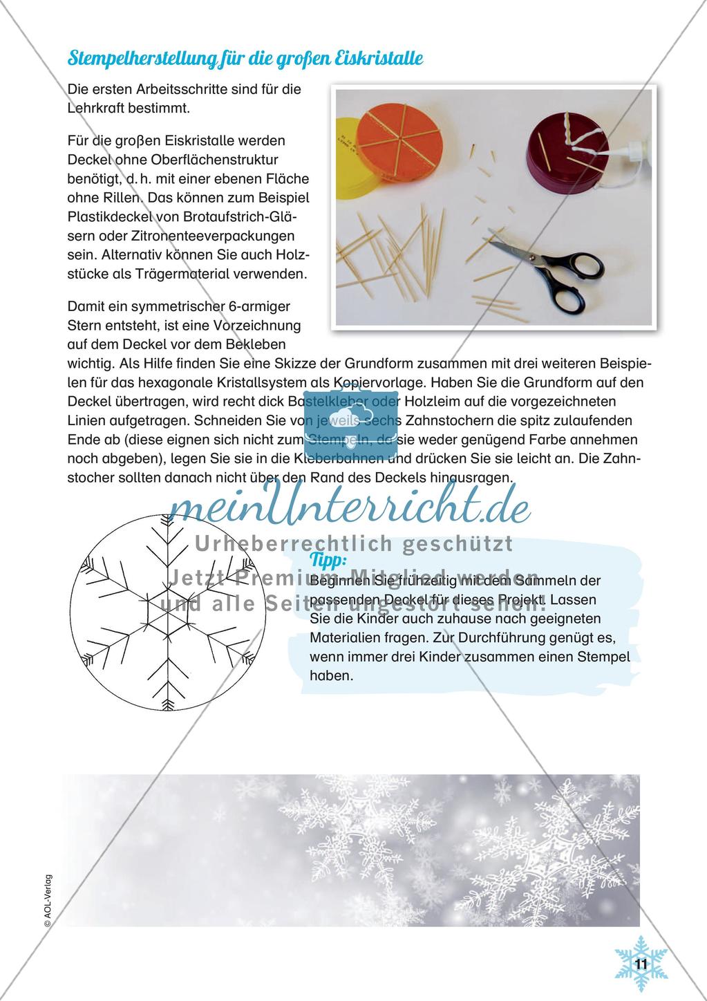 Stempeln und Drucken: Eiskristalle Preview 13