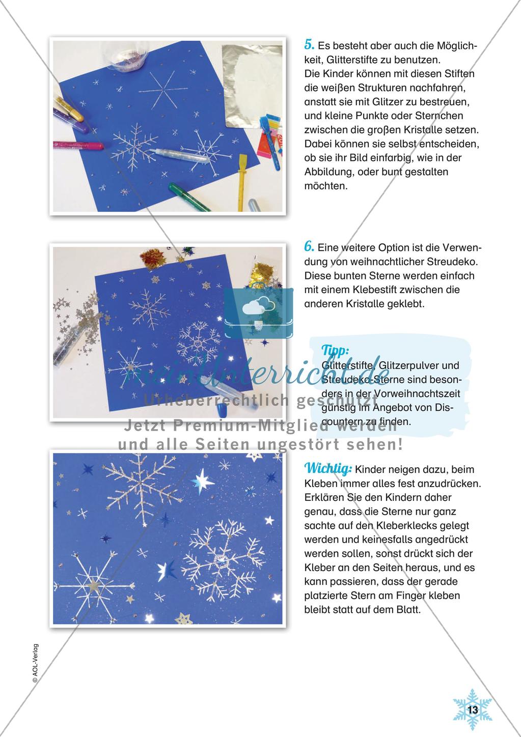 Stempeln und Drucken: Eiskristalle Preview 15