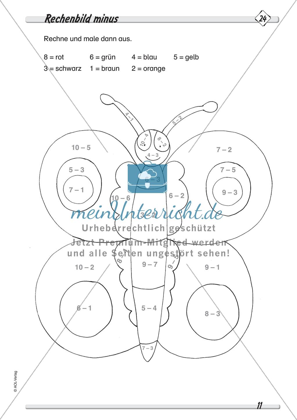 Subtraktion im Zahlenraum bis 10 Preview 13