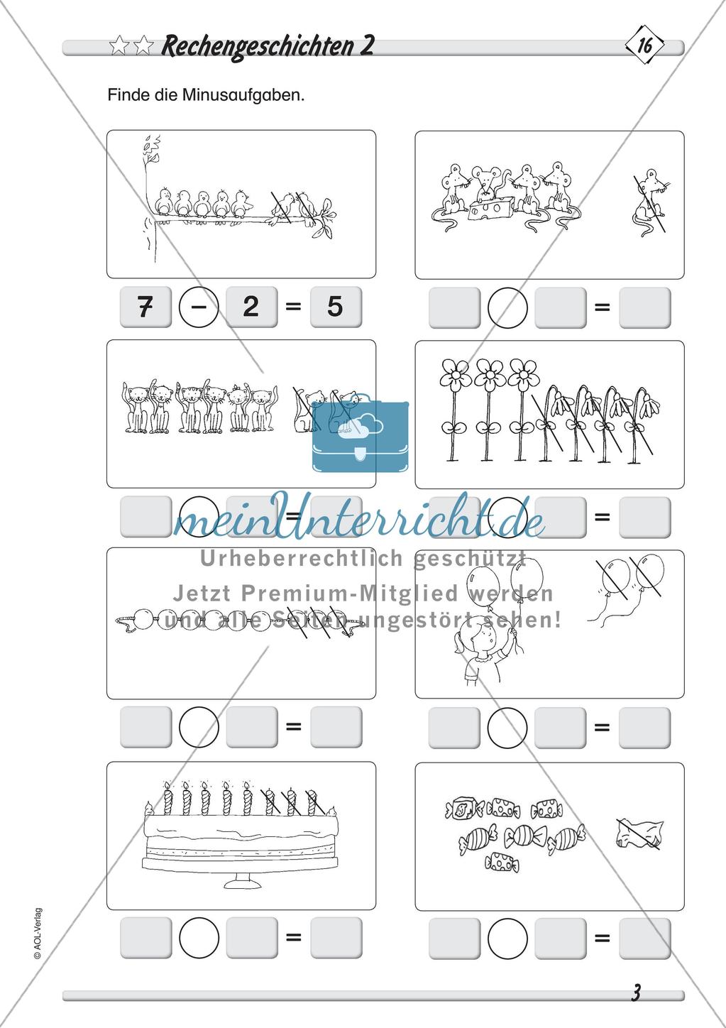 Subtraktion im Zahlenraum bis 10 Preview 5
