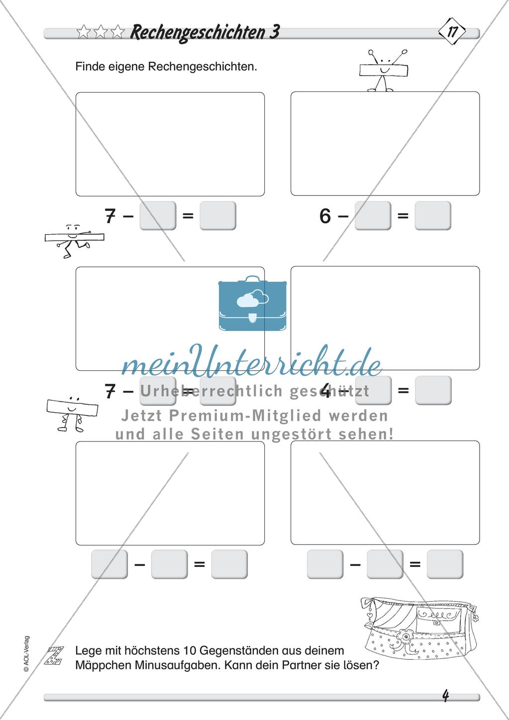 Subtraktion im Zahlenraum bis 10 Preview 6