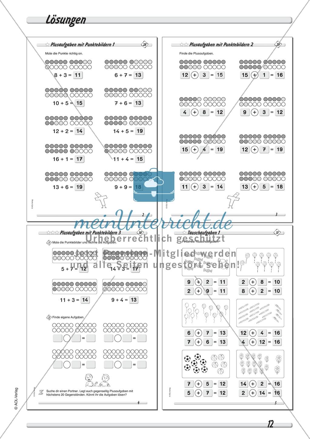 Addieren & Subtrahieren bis 20 Preview 14