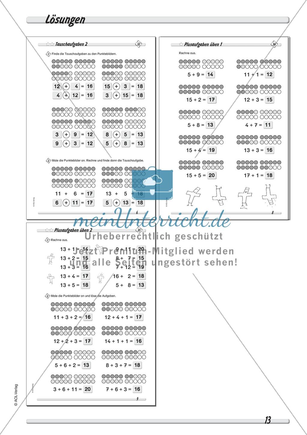 Addieren & Subtrahieren bis 20 Preview 15