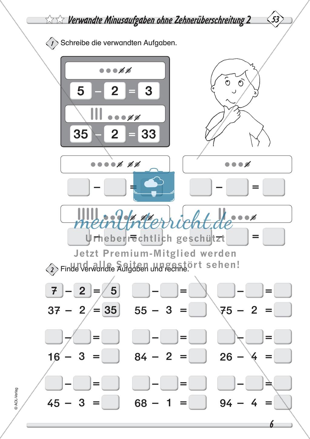 Addition und Subtraktion im Zahlenraum bis 100: Teil 1 Preview 8
