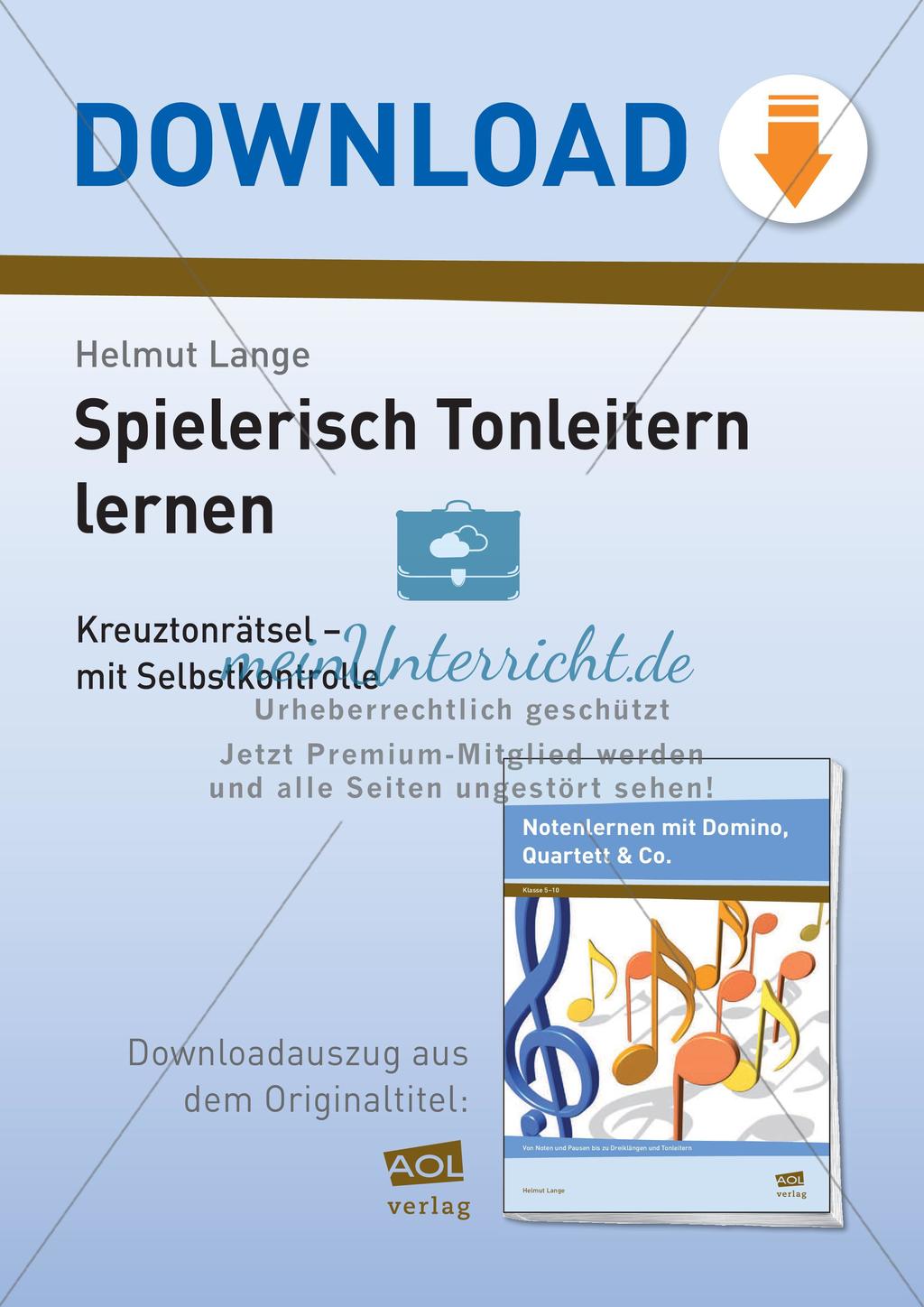 Musiktheorie-Spiele: Dur-Tonleiter Preview 1