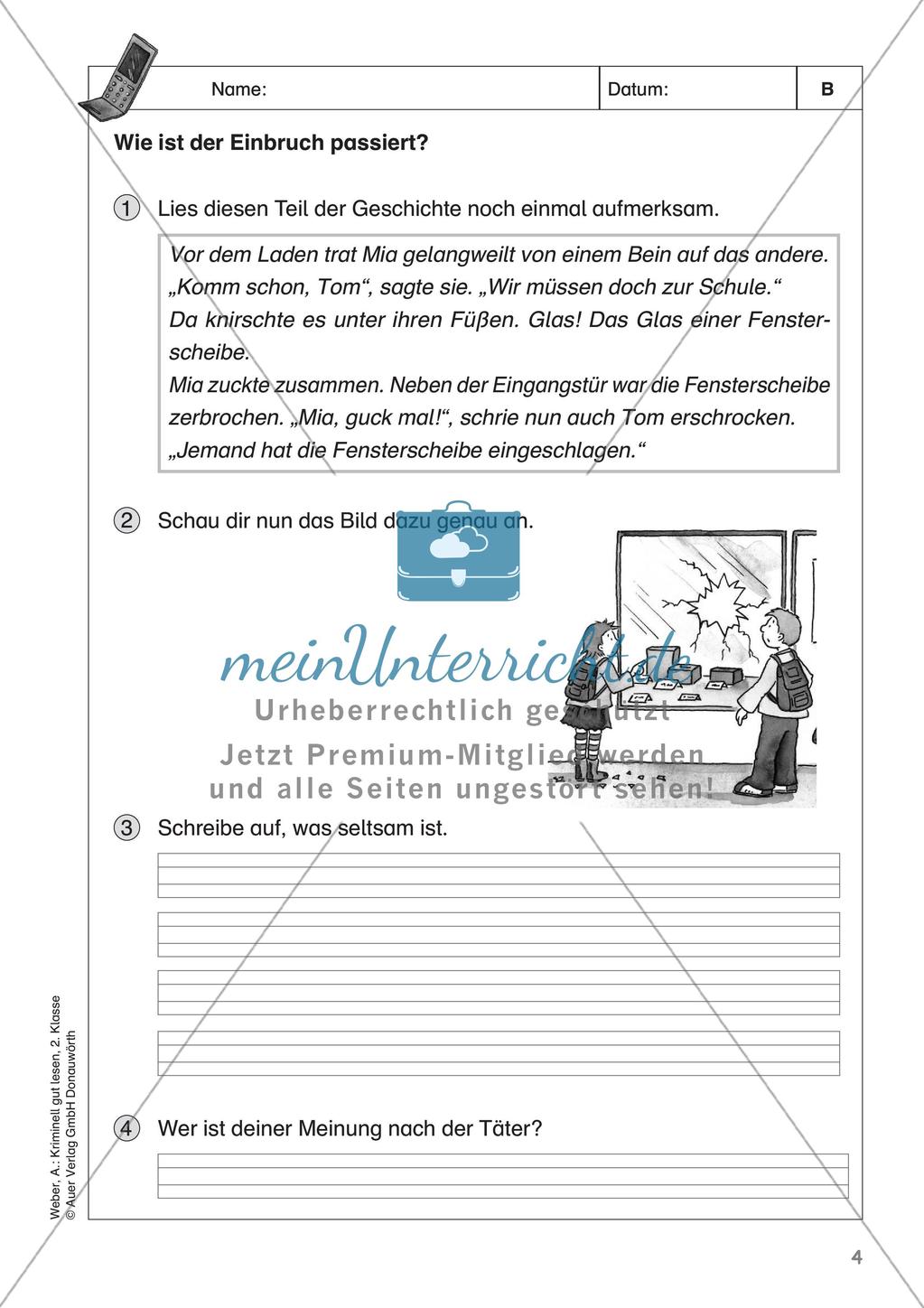 Lesekrimi: Einbruch in Onkel Franks Handyshop Preview 6