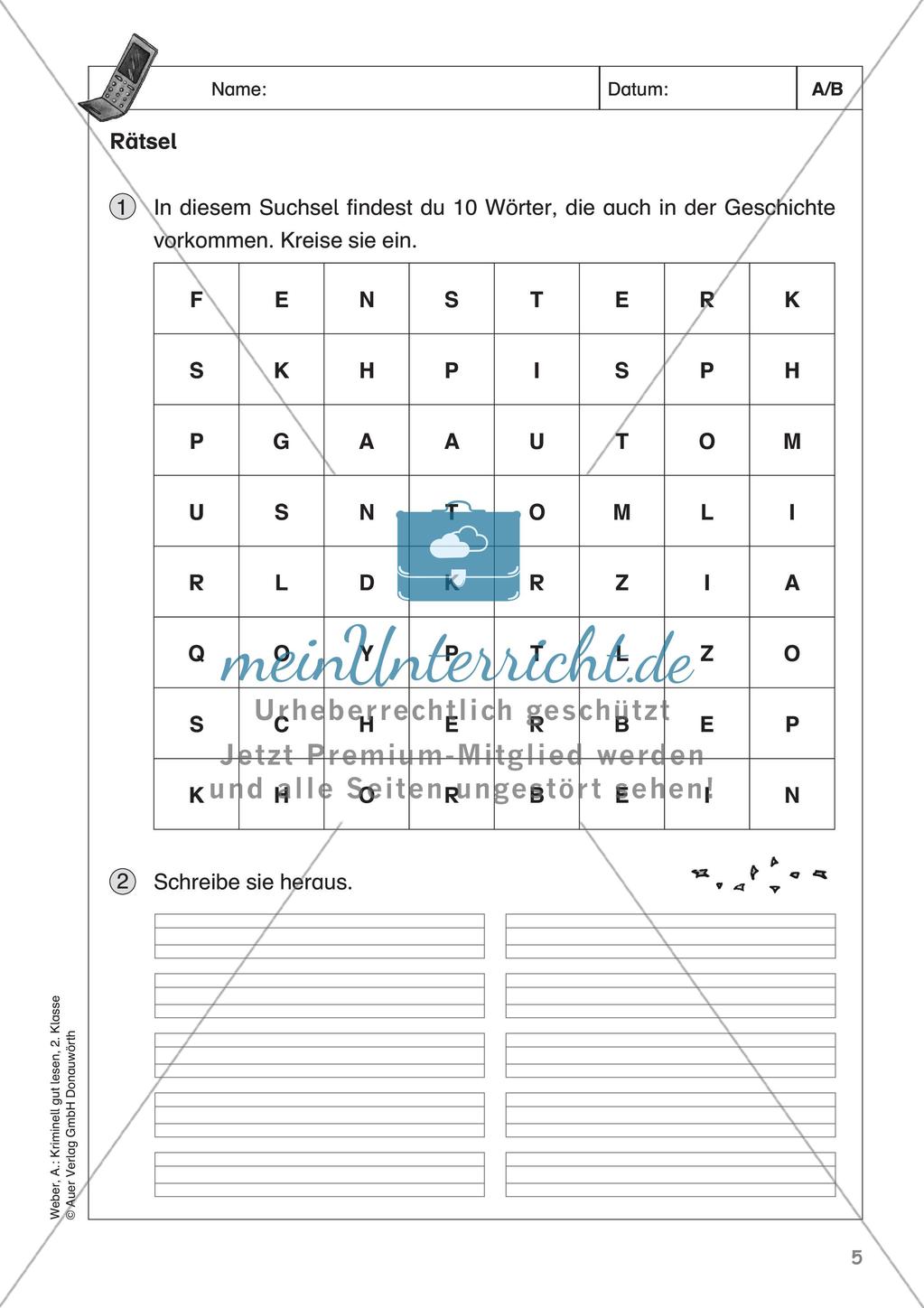 Lesekrimi: Einbruch in Onkel Franks Handyshop Preview 7