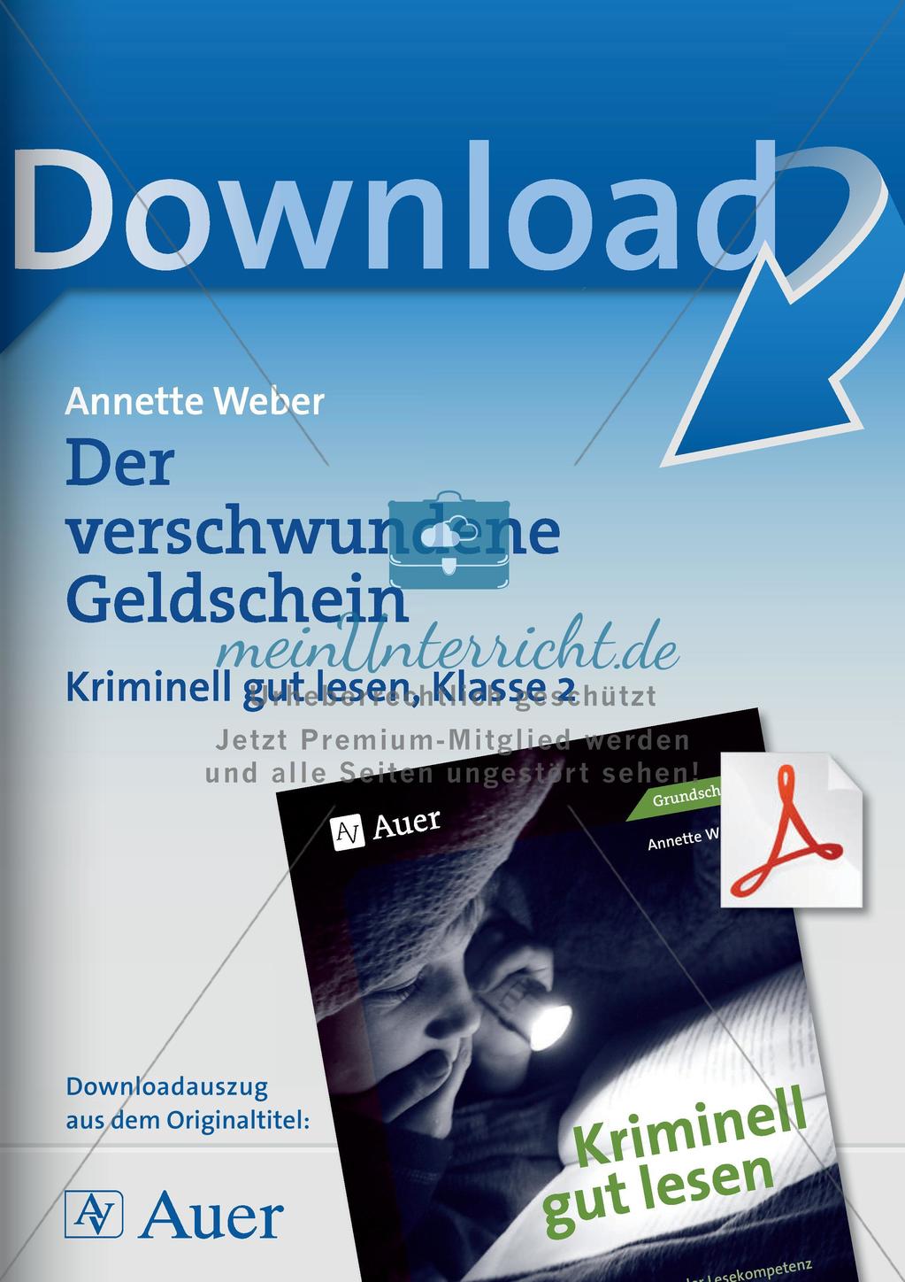 Lesekrimi: Der verschwundene Geldschein Preview 1