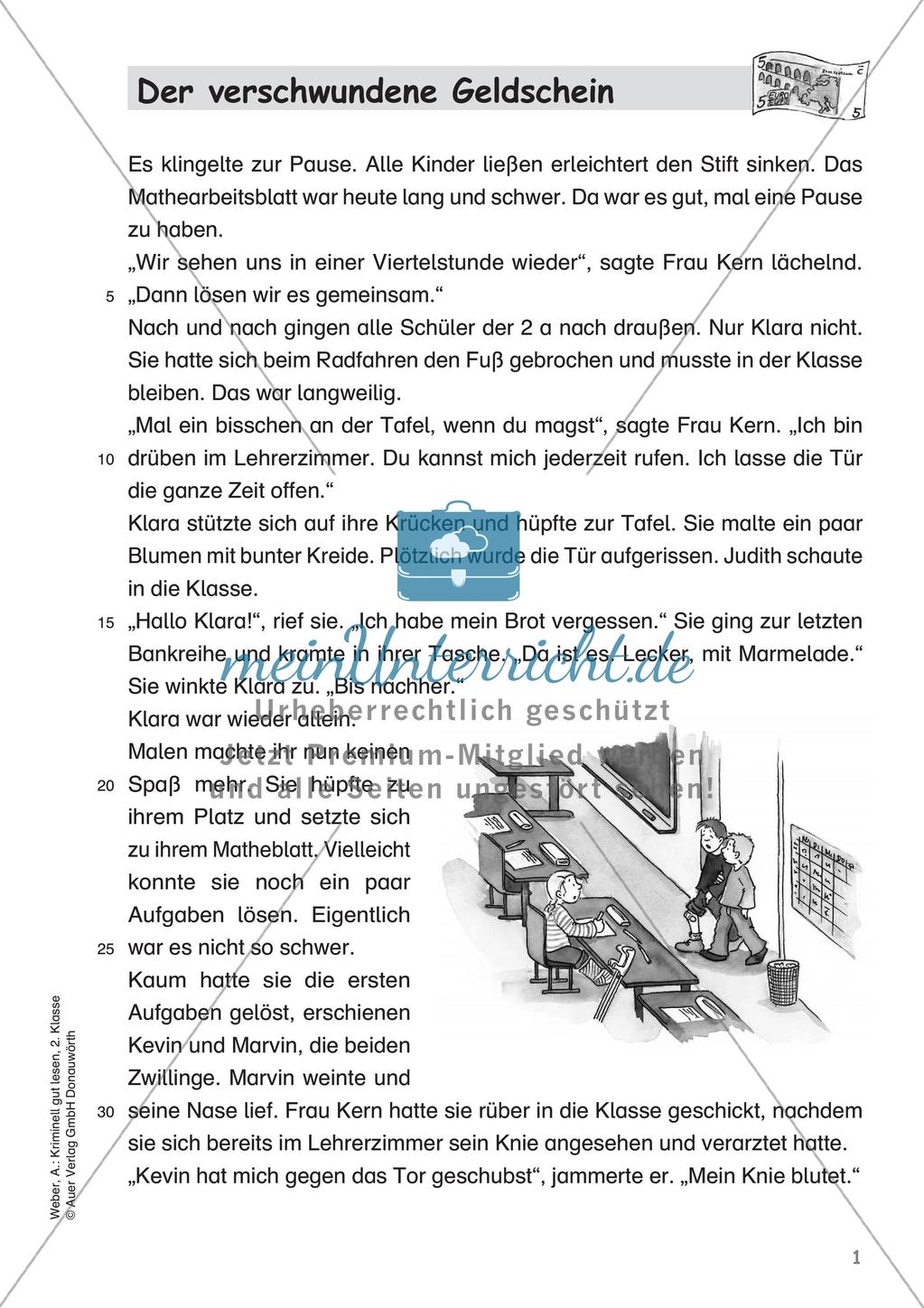 Lesekrimi: Der verschwundene Geldschein Preview 3