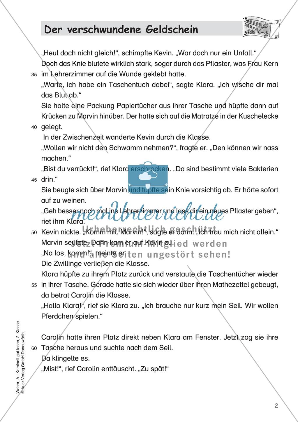 Lesekrimi: Der verschwundene Geldschein Preview 4