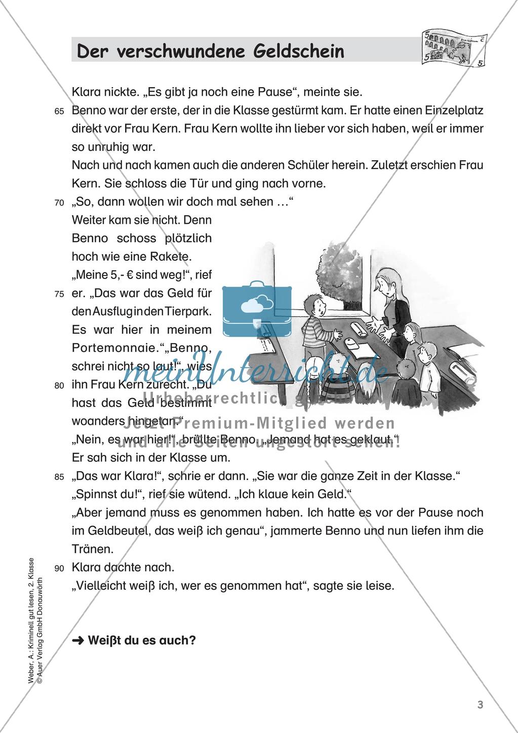 Lesekrimi: Der verschwundene Geldschein Preview 5