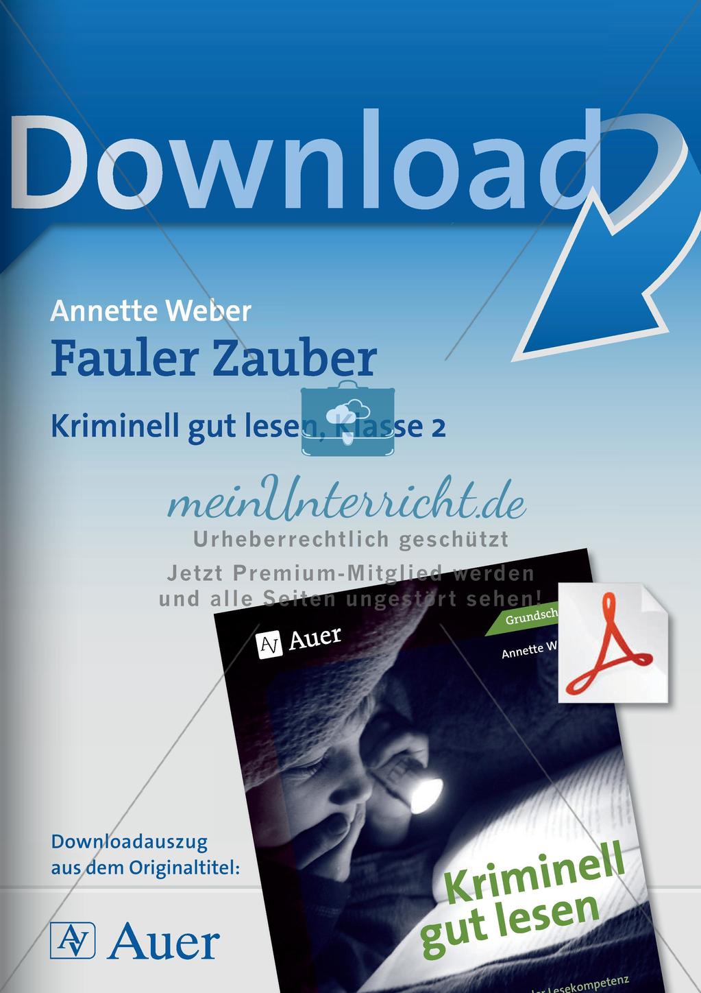 Lesekrimi: Fauler Zauber Preview 1