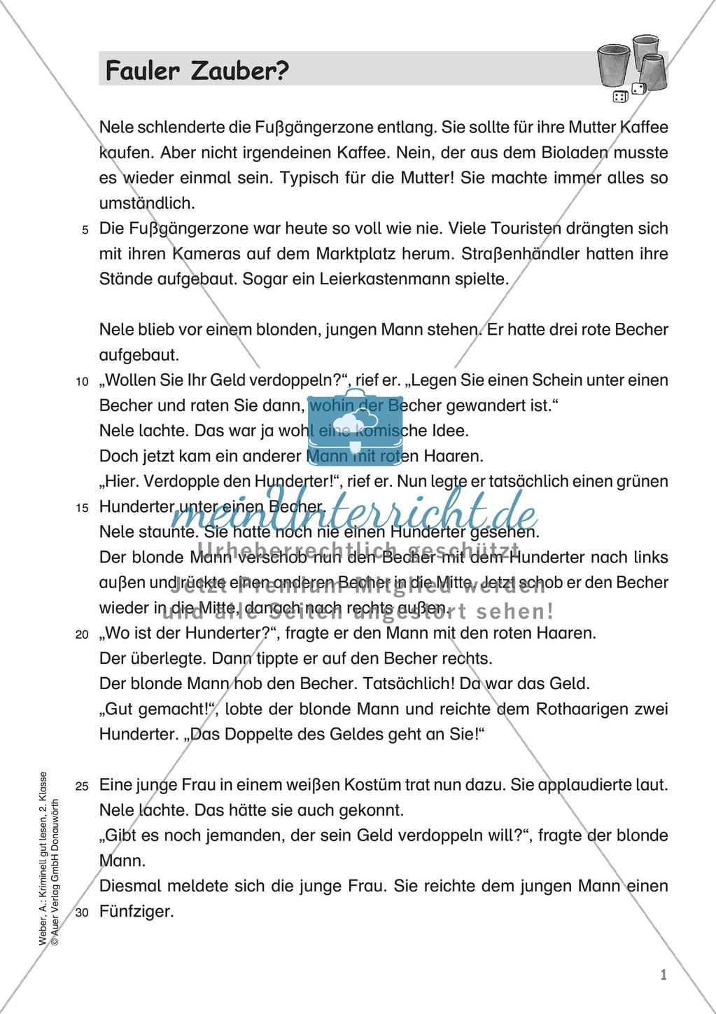 Lesekrimi: Fauler Zauber Preview 3