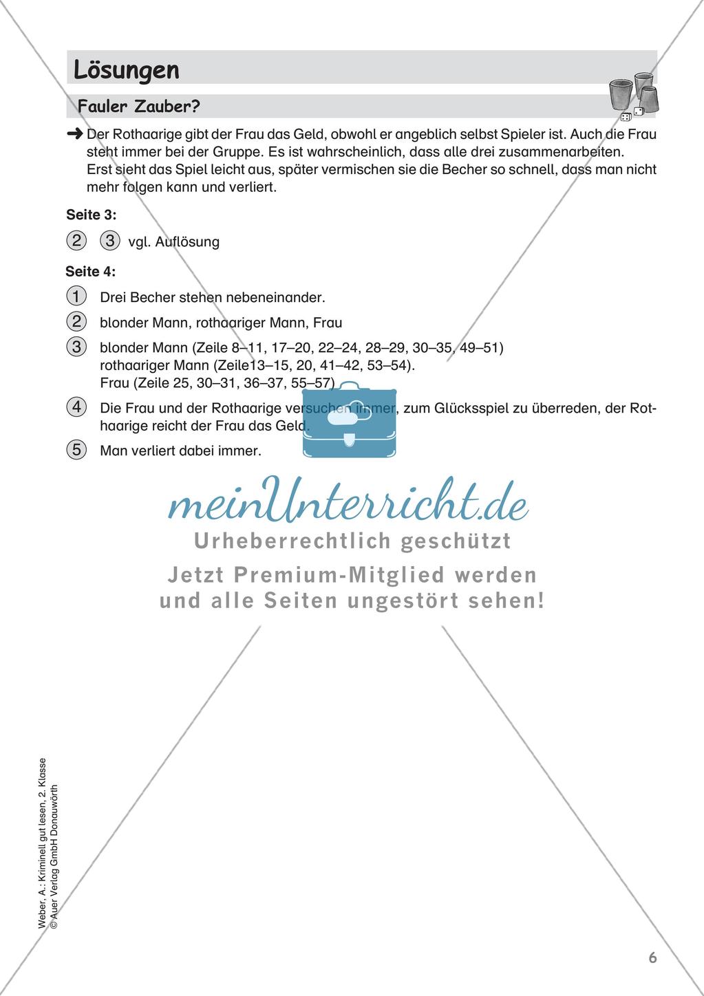 Lesekrimi: Fauler Zauber Preview 8