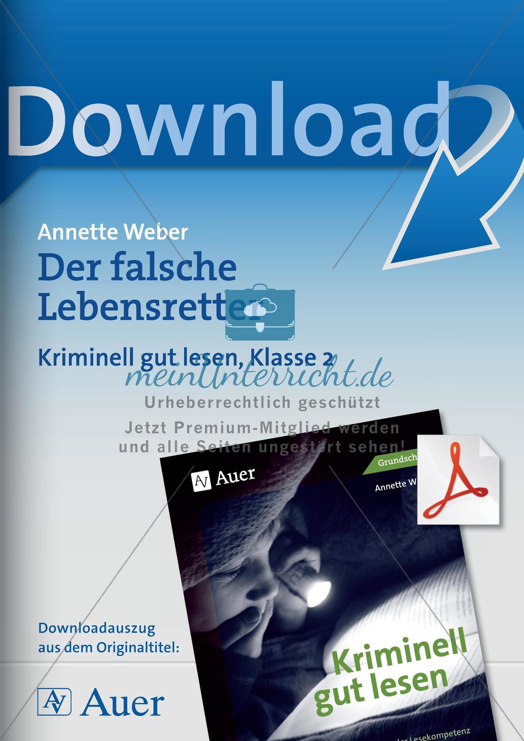 Lesekrimi: Der falsche Lebensretter Preview 1