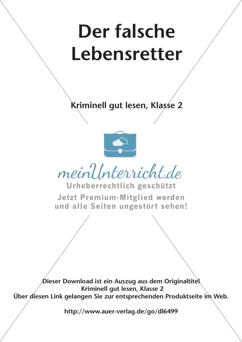 Lesekrimi: Der falsche Lebensretter Preview 2