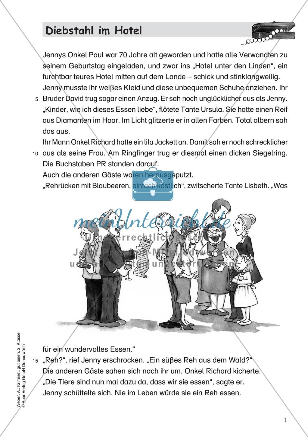 Lesekrimi: Diebstahl im Hotel Preview 3
