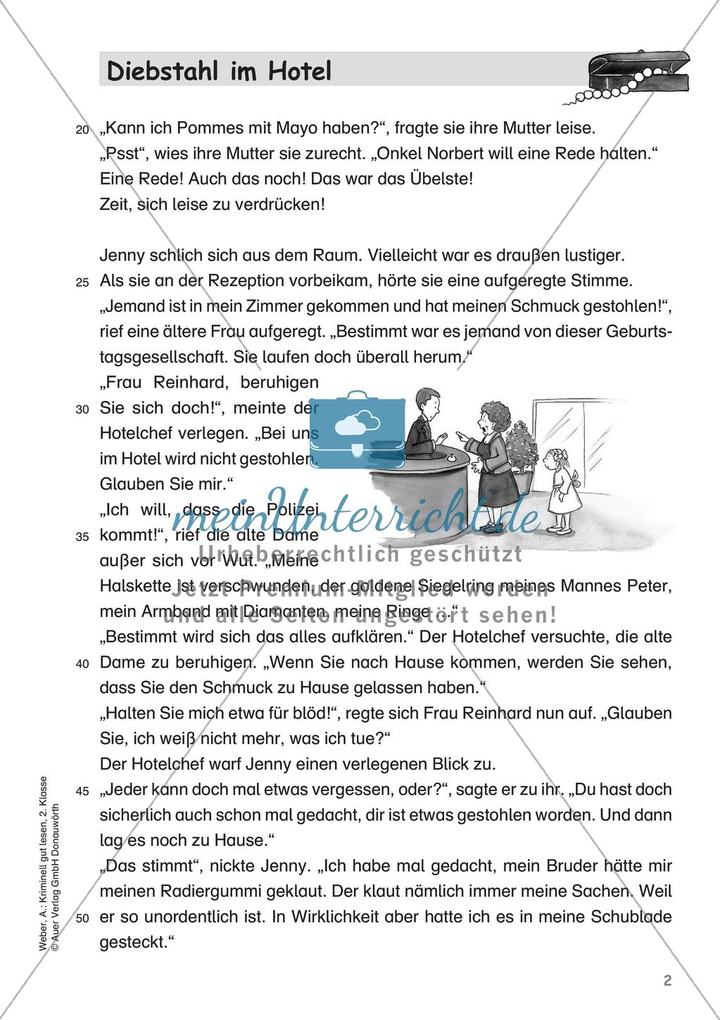 Lesekrimi: Diebstahl im Hotel Preview 4