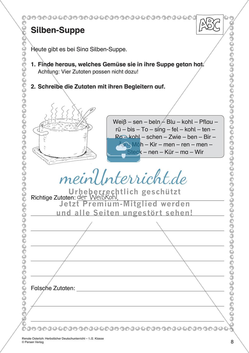 Deutschunterricht über den Herbst Preview 10